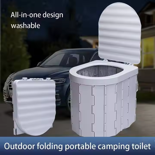 2-Pack Foldable Portable Camping Toilets