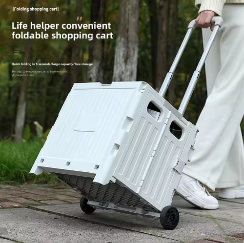 Portable Upgrade 8 Wheel Climbing Folding Trolley
