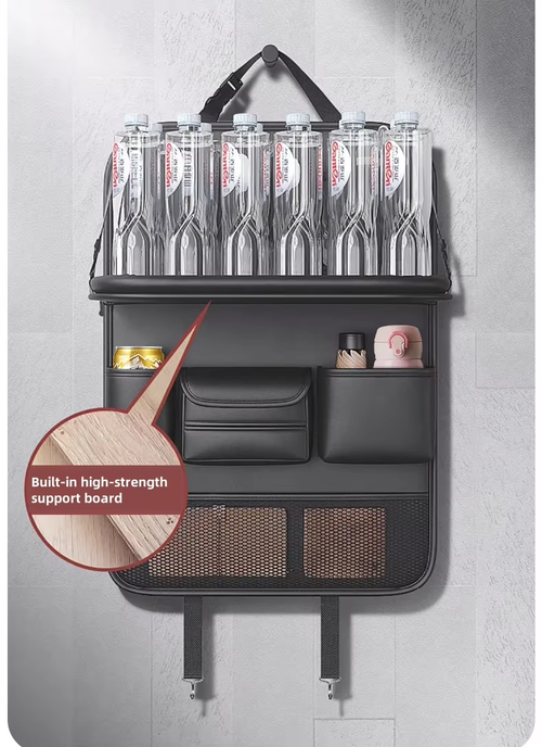 Car Seat Back Hanging Organizer with Foldable Table