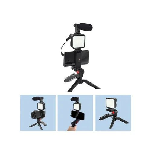 Phone Vlogging Kit with Tripod, Light & Microphone