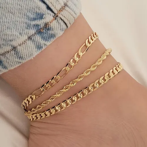 Gold-Tone Bohemian Anklet