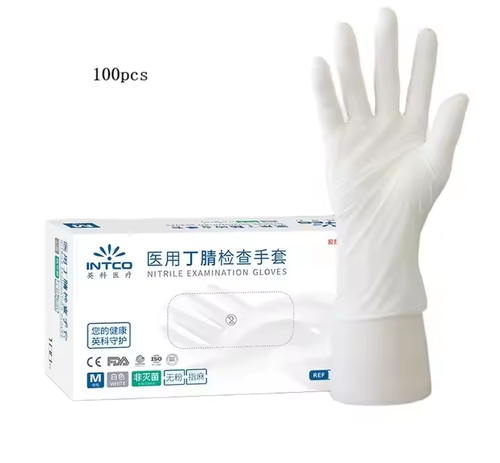 100pcs CE FDA Certified Disposable Medical Nitrile Gloves