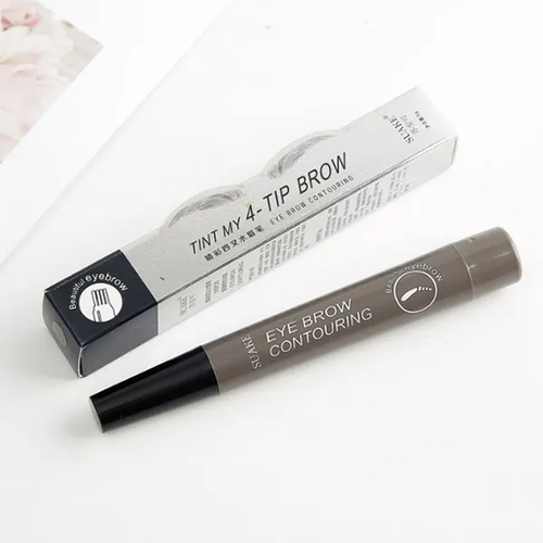 5 colors four-head bifurcated liquid eyebrow pencil four claws waterproof and anti-Han long-lasting not easy to smudge lazy eyebrow pencil