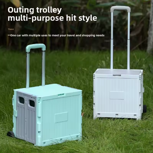 Portable Upgrade 8 Wheel Climbing Folding Trolley