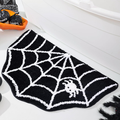 Halloween Themed Imitation Cashmere Bath Rug
