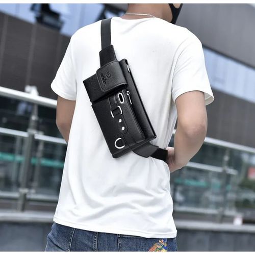 Shine Men's Premium Leather Crossbody Bag