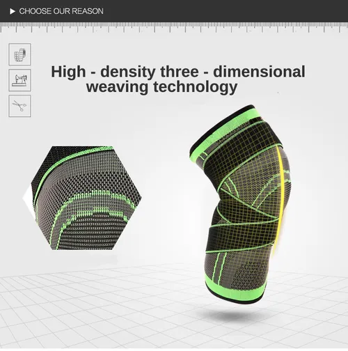 Elastic Knitted Knee Support Sleeve – L
