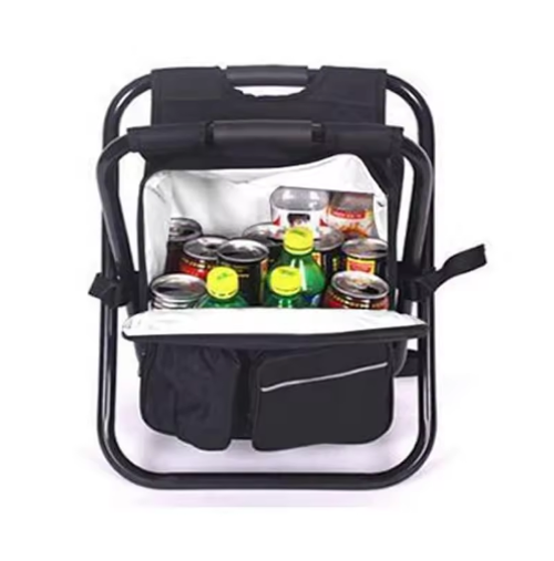 Multifunctional Folding Insulated Refrigeration Camping Stool Backpack