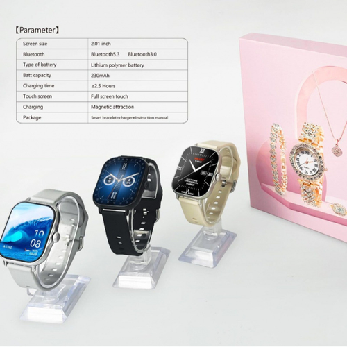 Fashionable Smart Watch and Jewelry Set