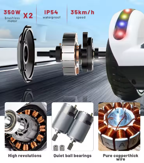 Bluetooth Enabled LED Hoverboard with Self Balance