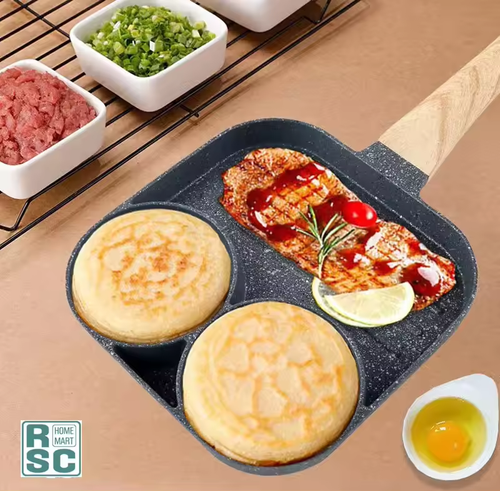 Multi Zone Non Stick Breakfast Cooking Pan