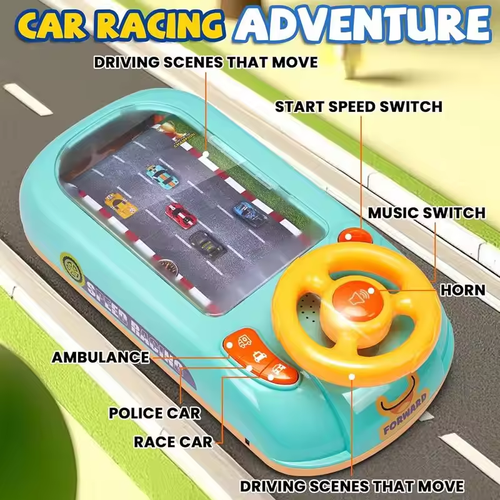 Kids Racing Adventure Toy with Steering Wheel