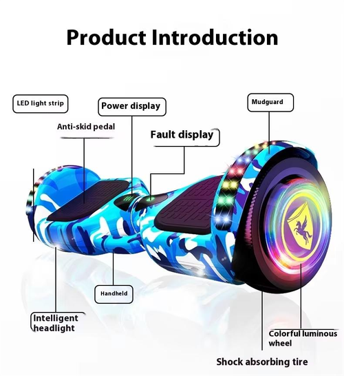 Bluetooth Enabled LED Hoverboard with Self Balance