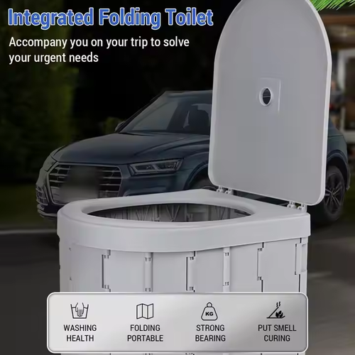 2-Pack Foldable Portable Camping Toilets