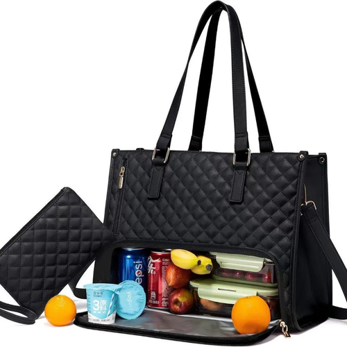 2 in 1 Lunch Laptop Tote Multi functional Storage Chic Design