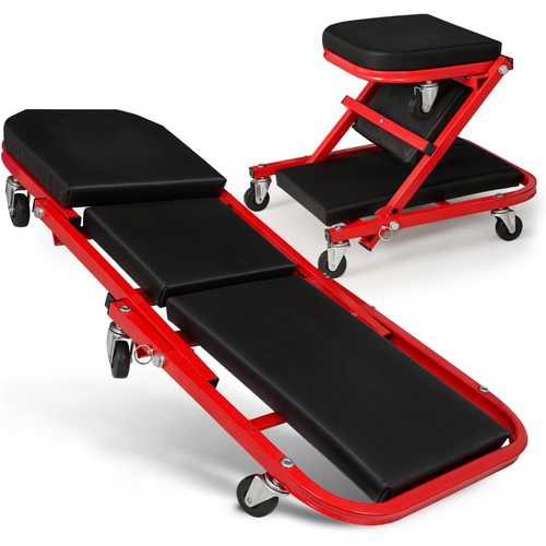 Foldable 2 in 1 Car Repair Creeper Seat