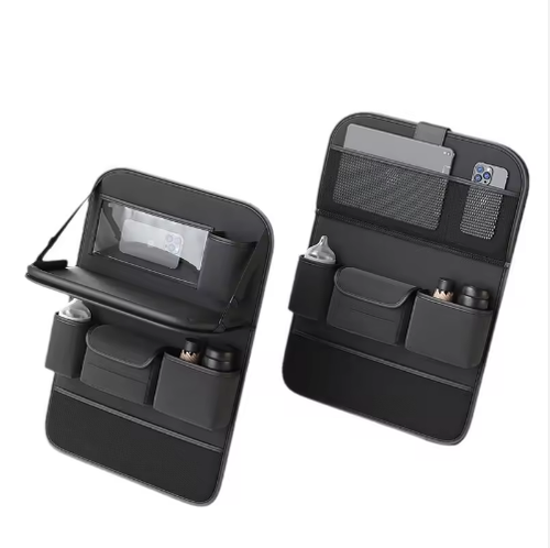 Car Seat Back Hanging Organizer with Foldable Table