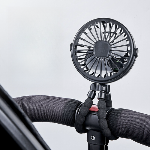 Baby Stroller Handheld Rechargeable USB Bladeless Folding Shakeable Head Mini Fan