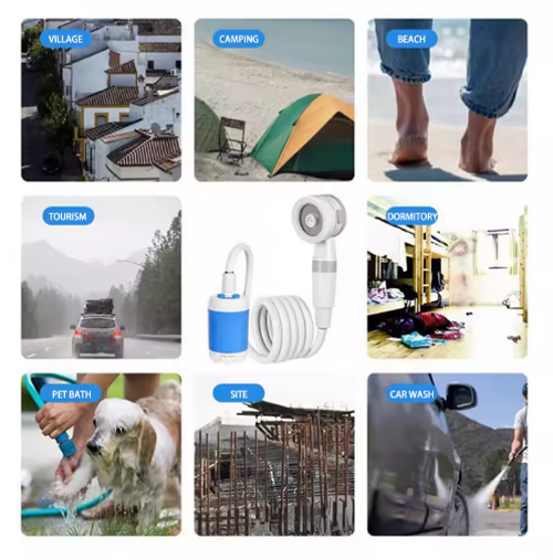 Multi Functional Mobile Shower with Various Modes