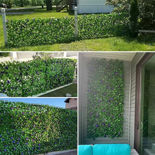 120m High Simulation Plant Leaves Fence for Decoration