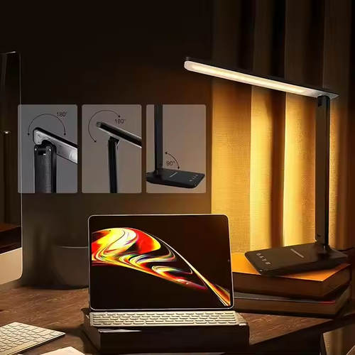 5in1WirelessChargeEyeFriendlyDeskLamp