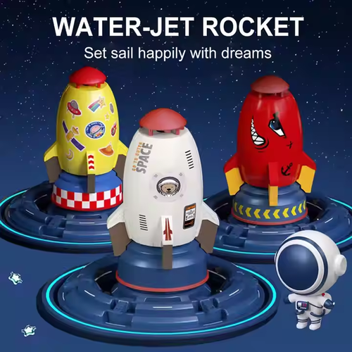 Space Rocket Water Sprinkler Toy For Kids