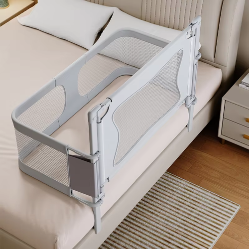 Foldable Baby Sleeping Bed with Safety Rail With Mosquito Net