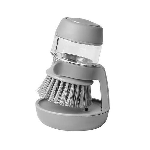 2-Pack Kitchen Cleaning Brush with Liquid Storage Function