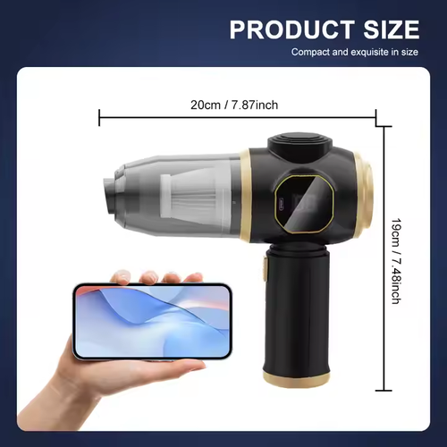 High power handheld car vacuum cleaner, battery cordless mini design, portable cordless vacuum cleaner for home and outdoor use