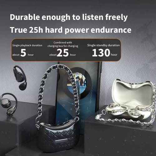 Fashion Bag Design Ear Hanging Bluetooth Earphones