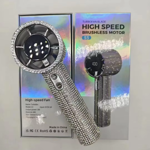 Rhine stone Adorned 199 Level Wind Fan