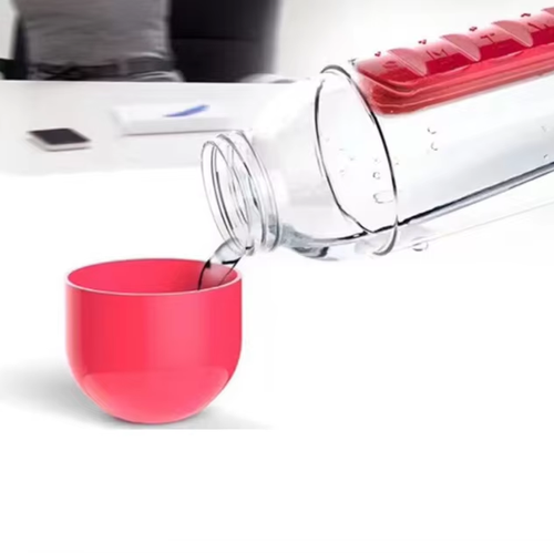 Portable Pill Storage Water Bottle