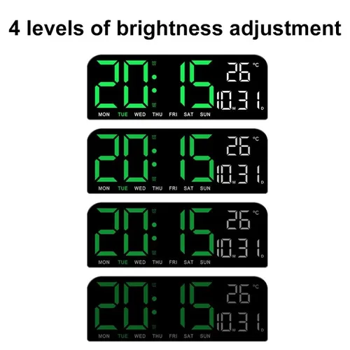 Large Digital Alarm & Wall Clock