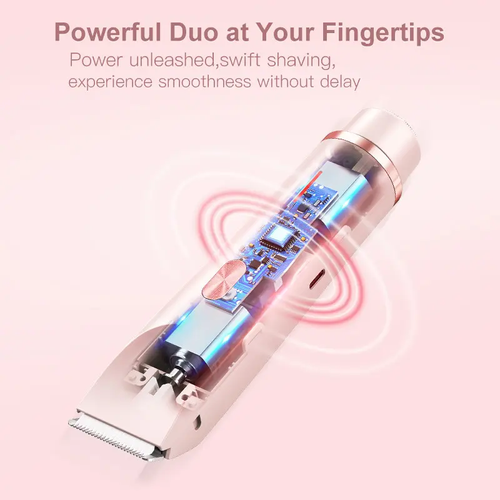 Full body shaver to trim women's private parts, pubic hair and armpit hair hair removal device, anti-scratch electric shaver
