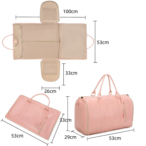 Unisex waterproof and durable PU leather travel bag wholesale large capacity portable travel bag storage travel bag