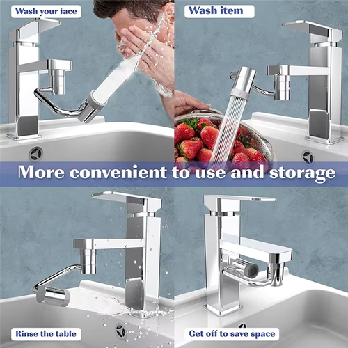 Universal Rotary Faucet With 1080 Rotation