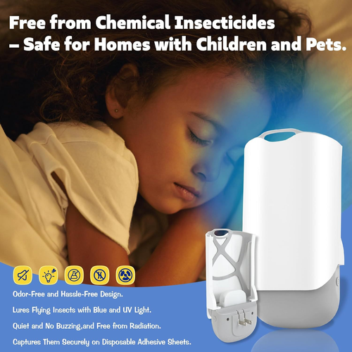 UV Light Insect Trap Safe For Kids And Pets