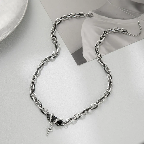 Black Forest Pendant Couple Necklace