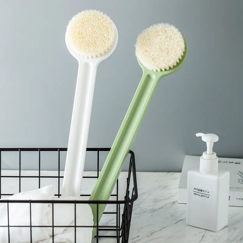 Buy one get one free Bathtub Shower Cleaning Scrubber Bath Brush with Long Wooden Stick Handle Body Brush Deep Cleaning Bath Brush