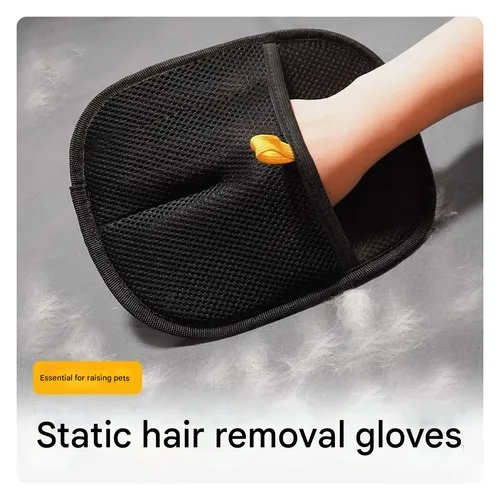 Reusable Pet Hair Removal Glove – Black