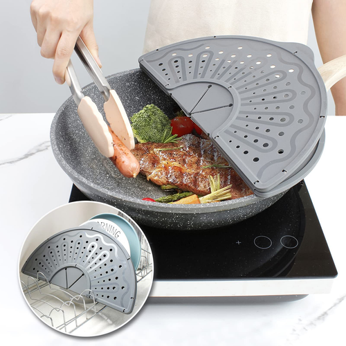 Foldable Practical Kitchen Utensil Silicone Cooking Pot Cover