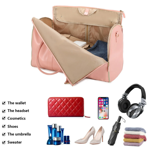 Unisex waterproof and durable PU leather travel bag wholesale large capacity portable travel bag storage travel bag