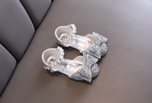 Sparkle Bow Girls Princess Sandals