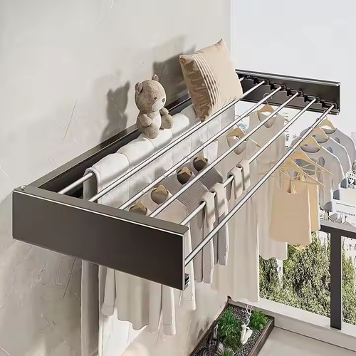 100cm Invisible Foldable Clothes Drying Rack