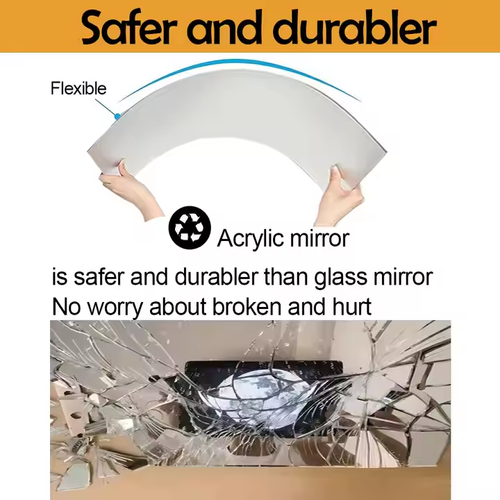 20*80cm Acrylic Flexible Mirror No Drill Installation