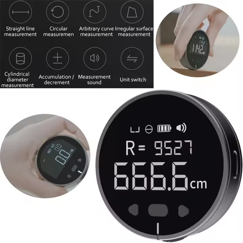 HD LCD Portable Precision Measuring Electronic Ruler for Curves