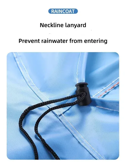 Blue Extended Rain Cape