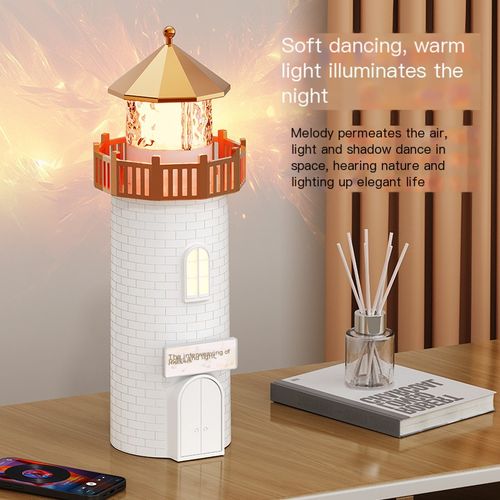 Christmas Themed Lighthouse Night Light Speaker