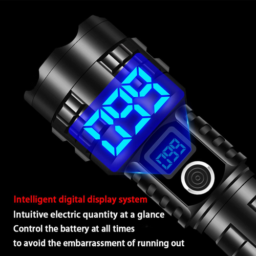 Rechargeable strong light P70 flashlight aluminum alloy outdoor portable telescopic zoom long-range LED flashlight
