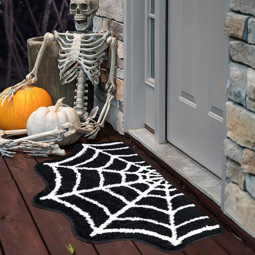 Halloween Themed Imitation Cashmere Bath Rug